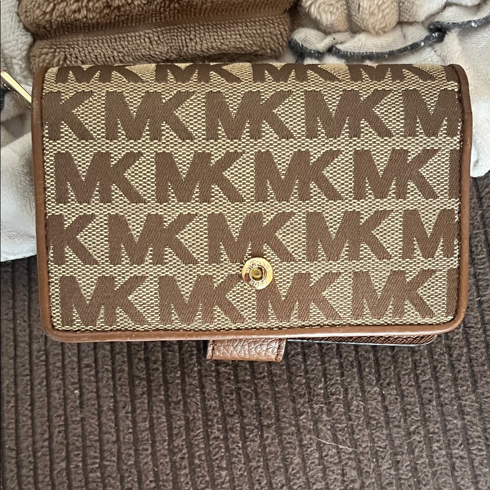 Michael Kors Tan Monogram Wallet